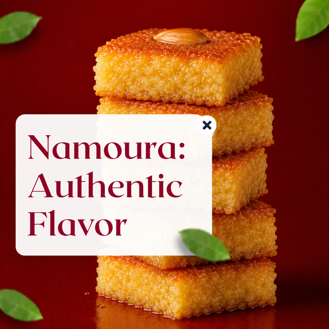 Read more about the article Namoura: A Traditional Semolina Dessert from the Levant