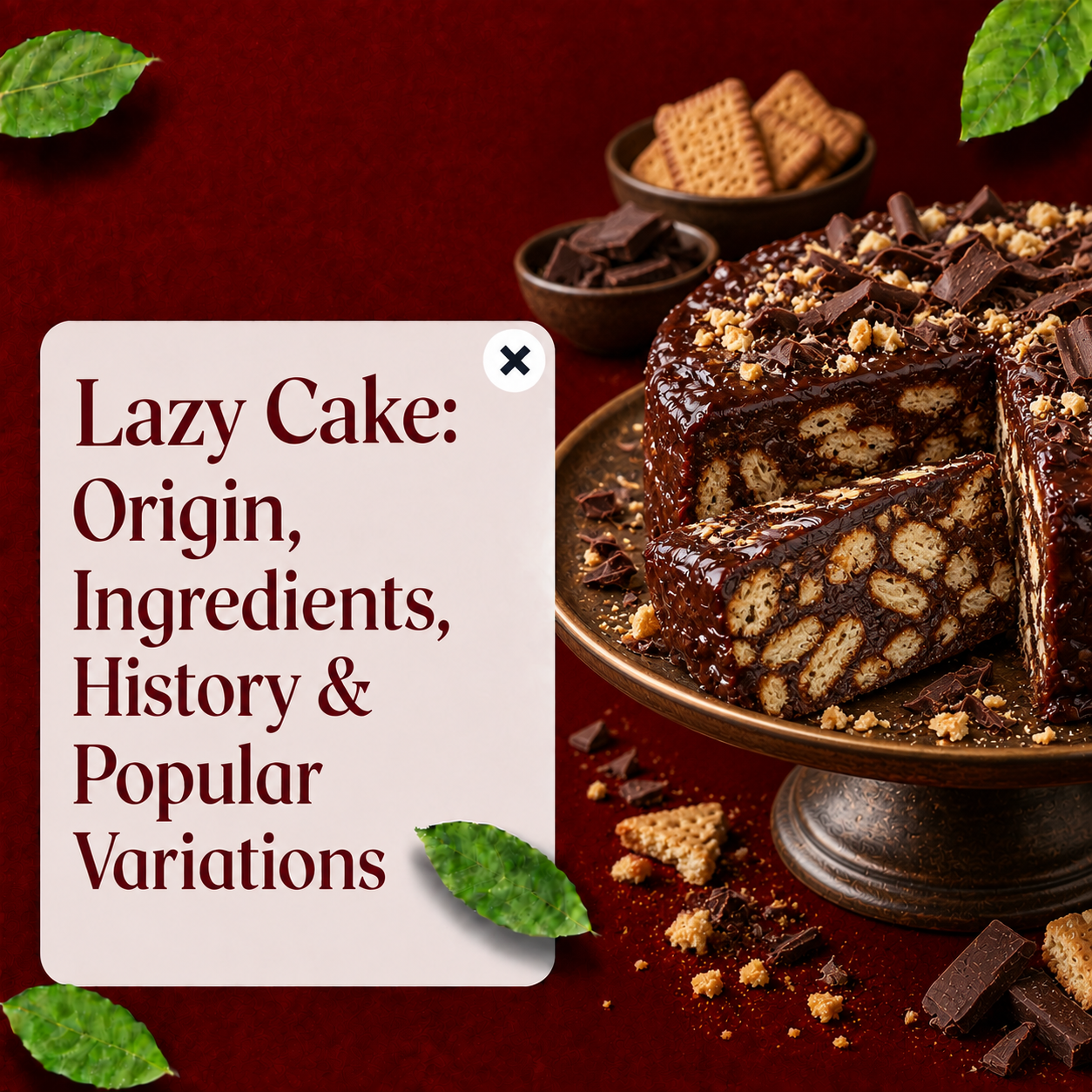 You are currently viewing Chocolate Lazy Cake: Origin, Ingredients, Texture and Popularity
