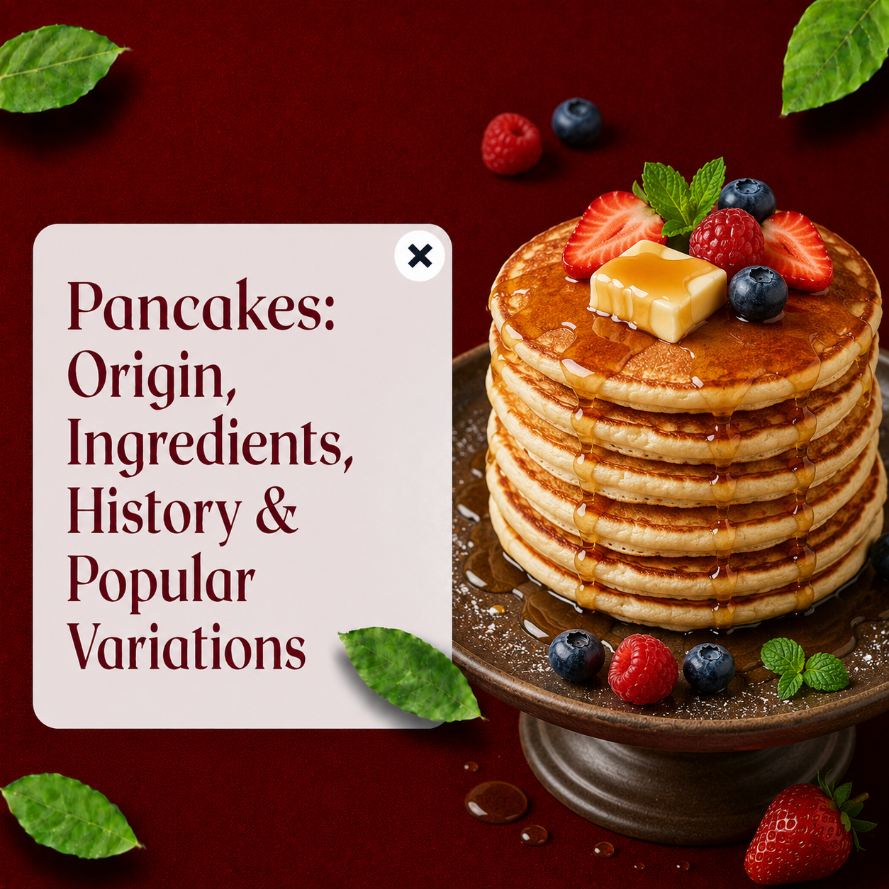 Read more about the article Pancakes: Origin, History, Types and Popular Toppings