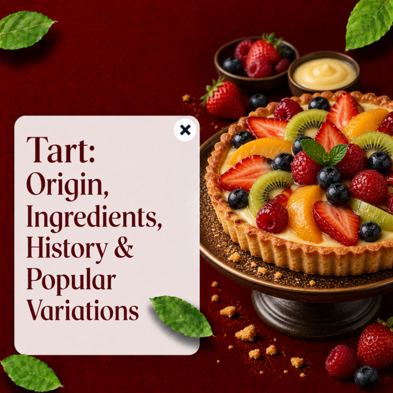 Tart: An Elegant Dessert Combining Crisp Pastry with a Variety of Fillings