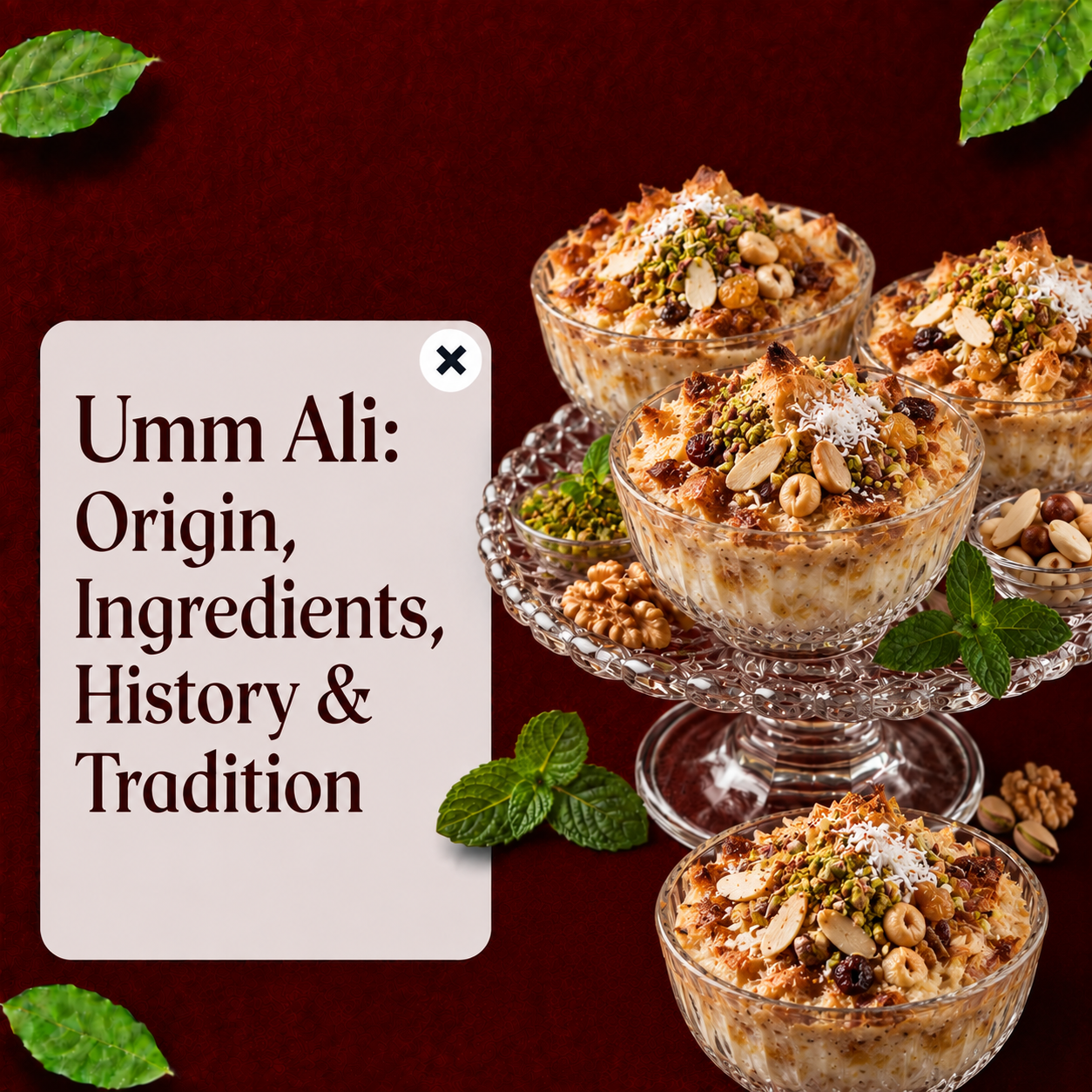 Read more about the article Umm Ali: A Warm Egyptian Dessert Combining Pastry, Milk, and Nuts